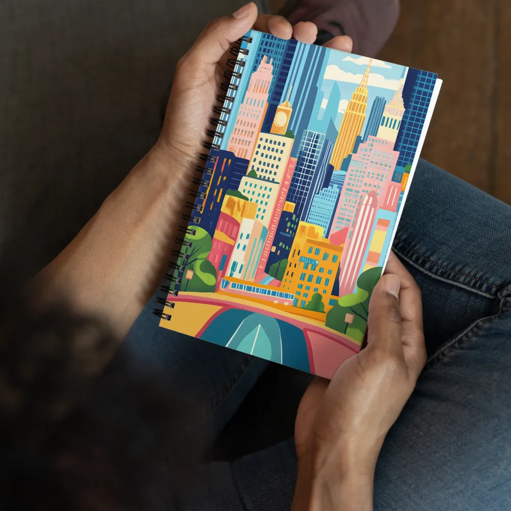 Energetic Cityscape | Spiral Notebook