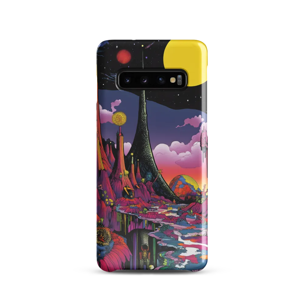Celestial Dreams: A Journey Through an Alien Landscape | Phone Case |  S10 | Snap Case | Glossy
