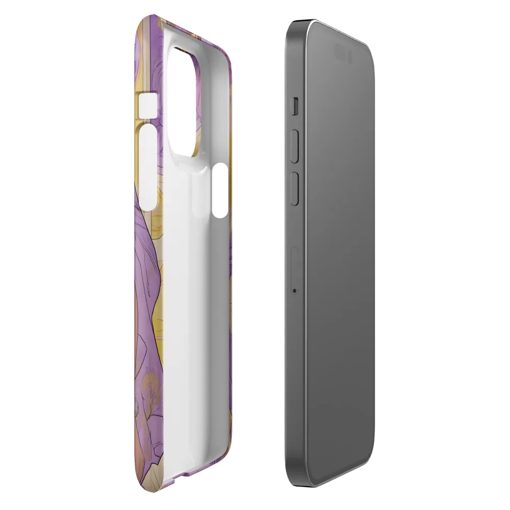 Elegance in Floral Harmony | Phone Case |  14 Pro Max | Snap Case | Matte