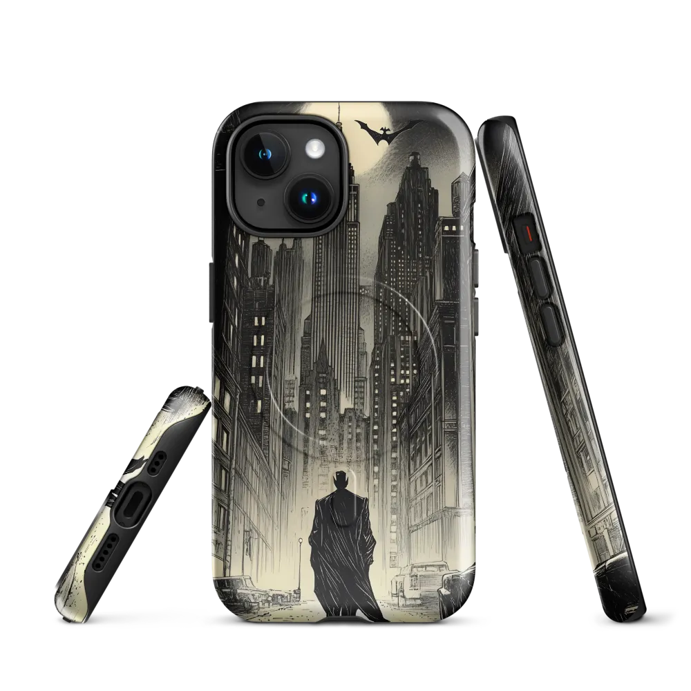 Shadows of the Gotham Night | Phone Case |  15 | MagSafe® Tough Case | Glossy