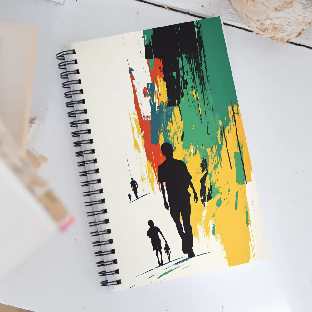 Journey of Silhouettes | Spiral Notebook