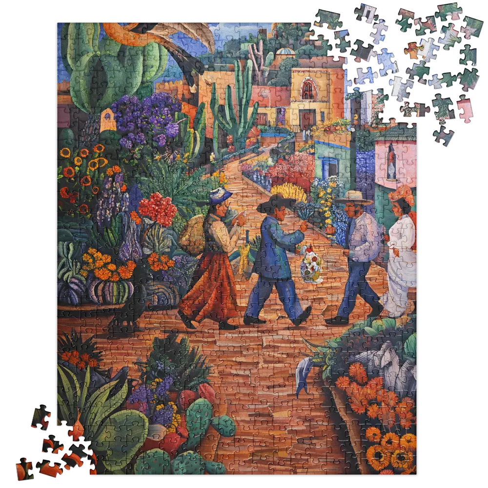 A Mosaic Journey Through Colorful Landscapes | Jigsaw Puzzle | 520 pieces