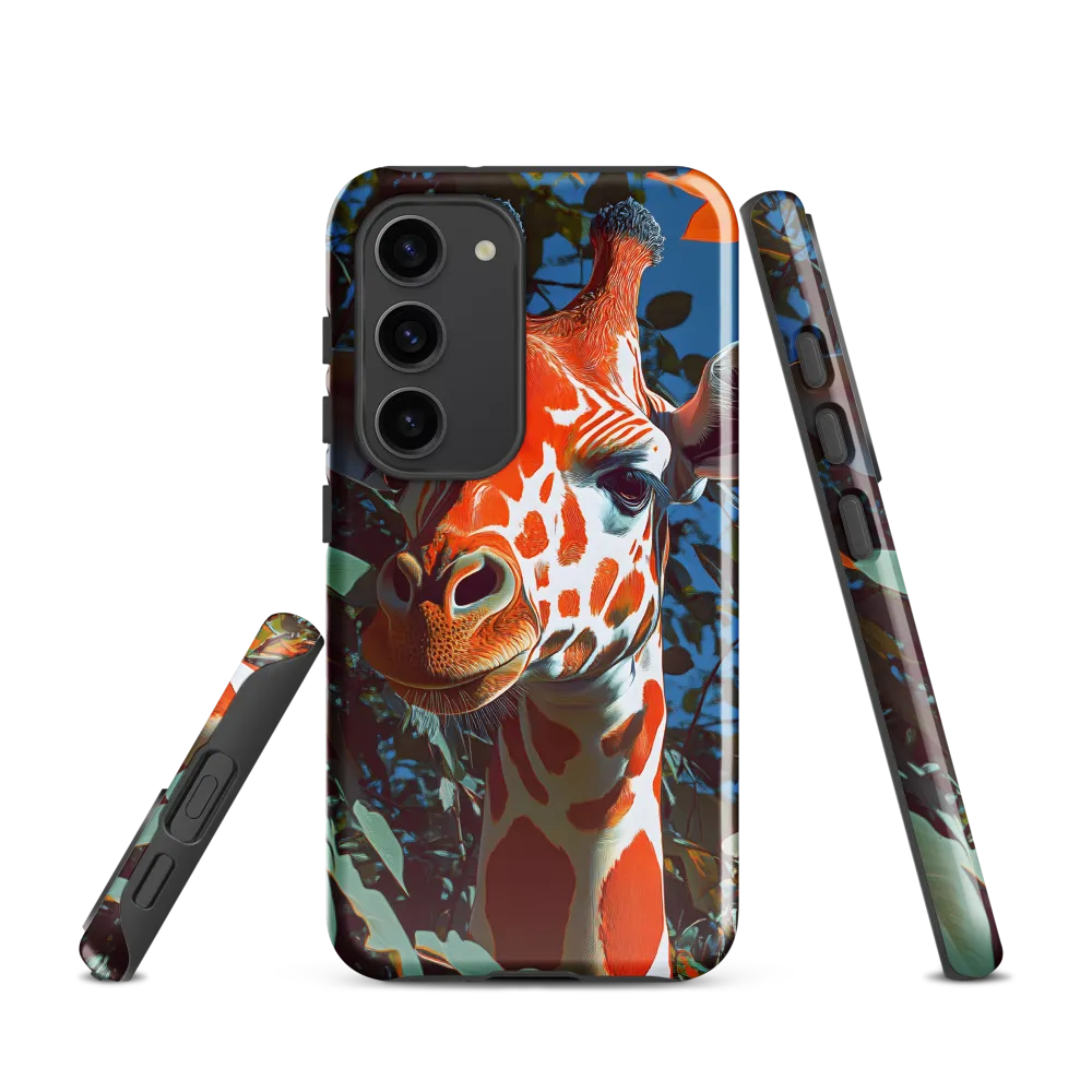 Giraffe in the Lush Canopy | Phone Case |  S23 | Tough Case | Glossy
