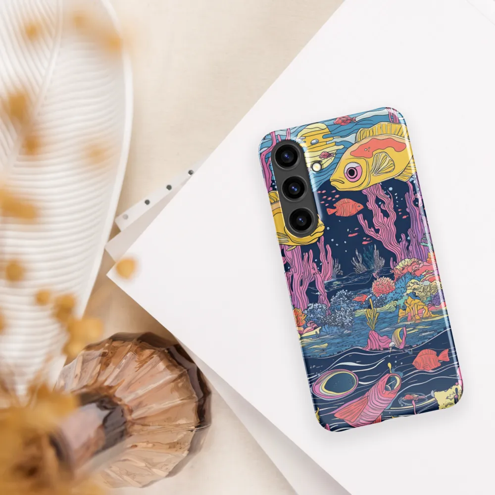Underwater Dreamscape: A Playful Encounter | Phone Case |  S24 Plus | Snap Case | Glossy