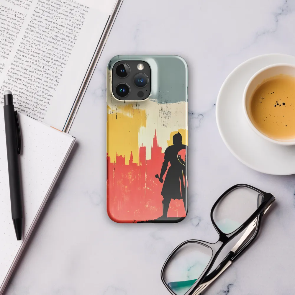 Hero in the Urban Dawn | Phone Case |  16 Pro Max | Snap Case | Glossy