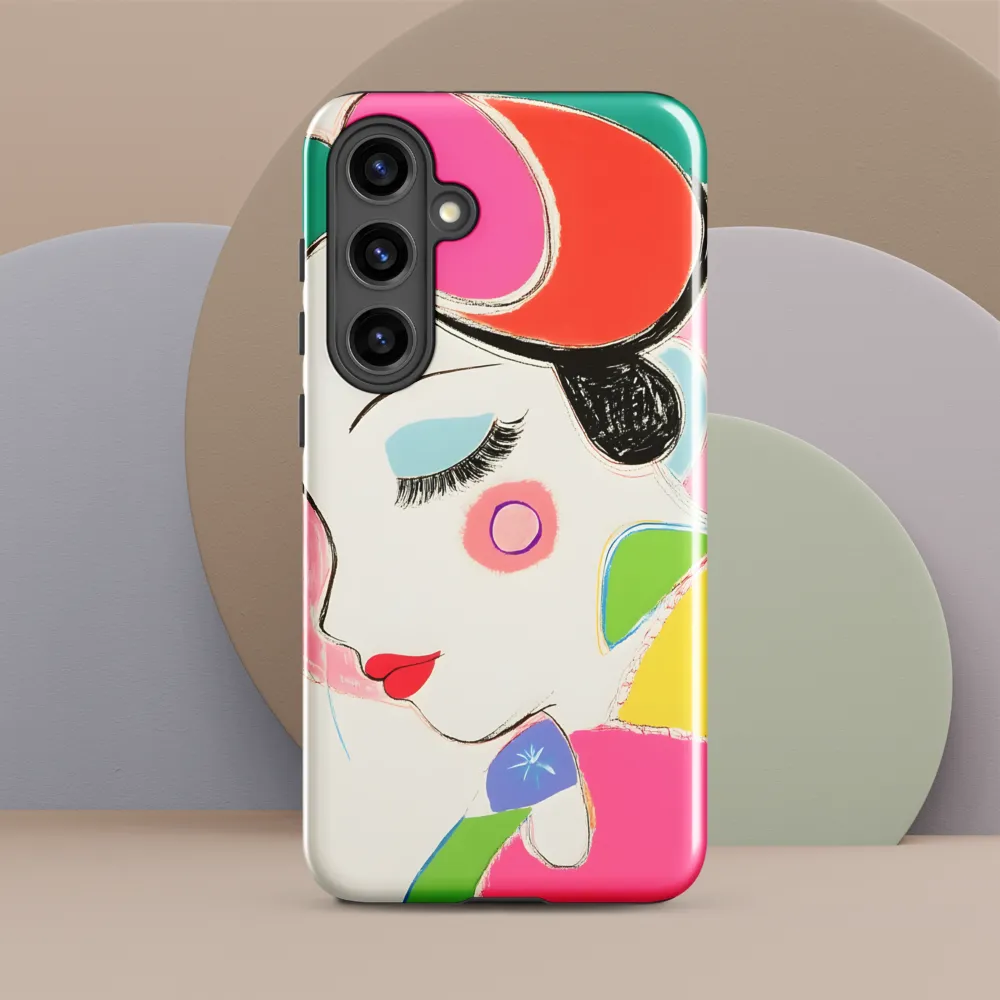 Whimsical Portrait in Colorful Abstraction