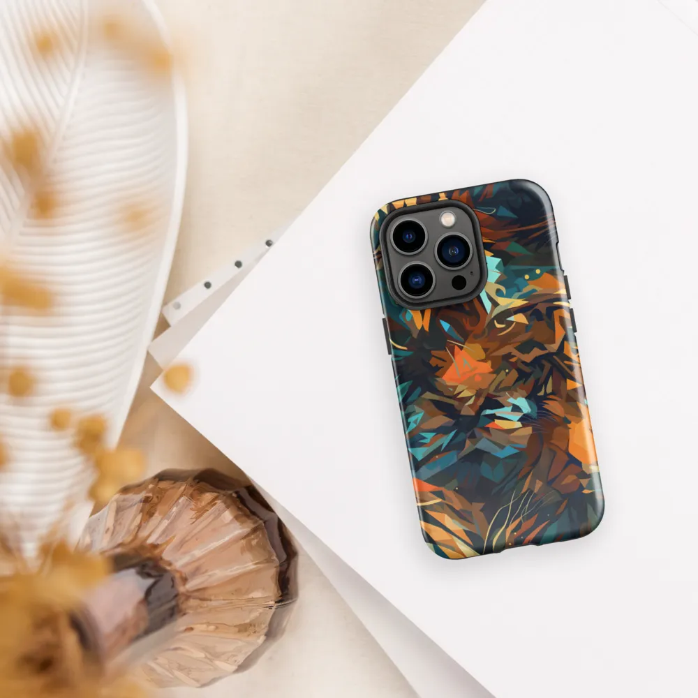 Wild Symphony: Abstract Tigers | Phone Case |  13 Pro | Tough Case | Glossy