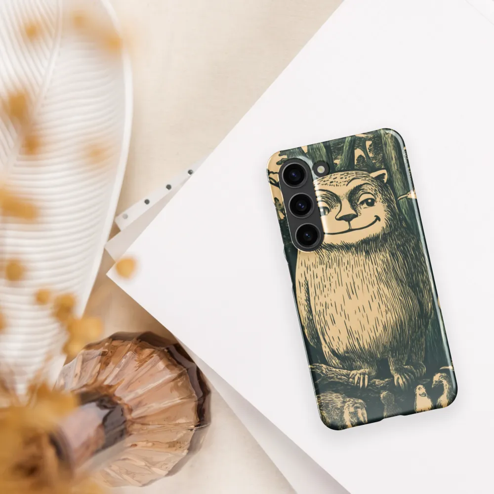 Forest Guardian: A Whimsical Encounter | Phone Case |  S23 | Snap Case | Glossy