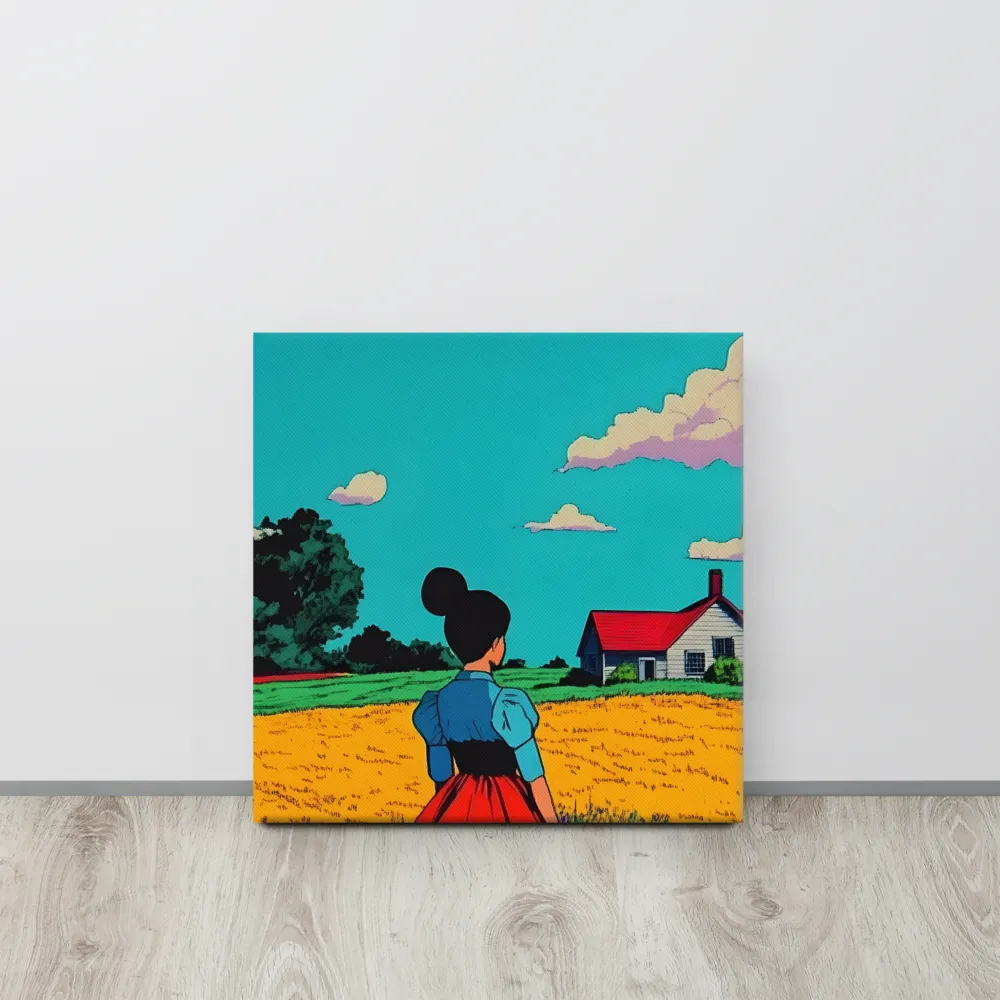 Whispers of a Sunlit Meadow | Canvas | 16″×16″
