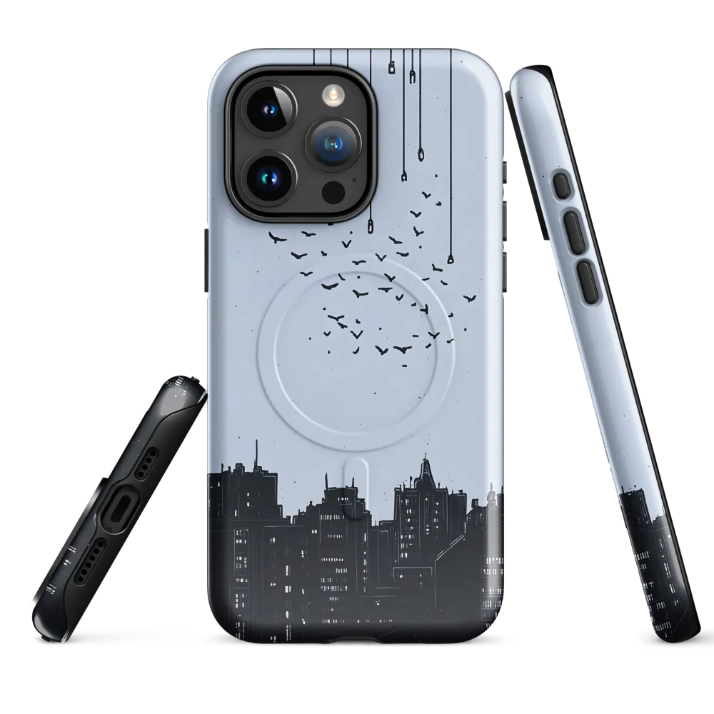 Elevated Serenity: A Minimalist Cityscape | Phone Case |  15 Pro Max | MagSafe® Tough Case | Glossy