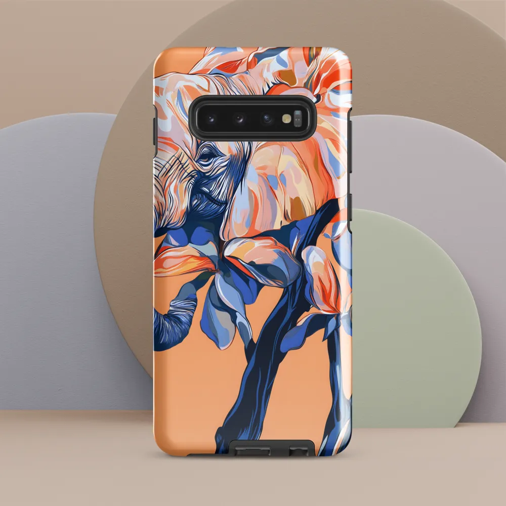 Elephant Blossom Fusion | Phone Case |  S10 Plus | Tough Case | Glossy