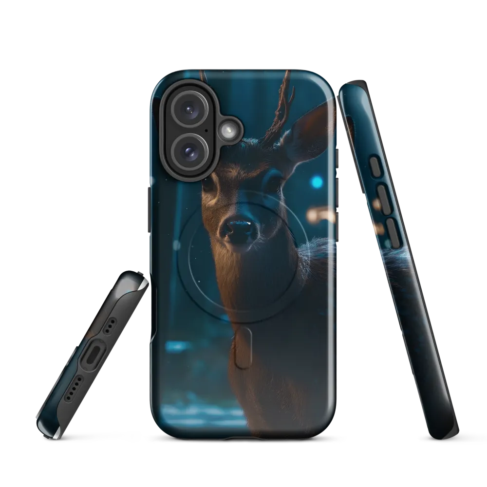 Whispers of the Forest: A Serene Encounter | Phone Case |  16 | MagSafe® Tough Case | Glossy
