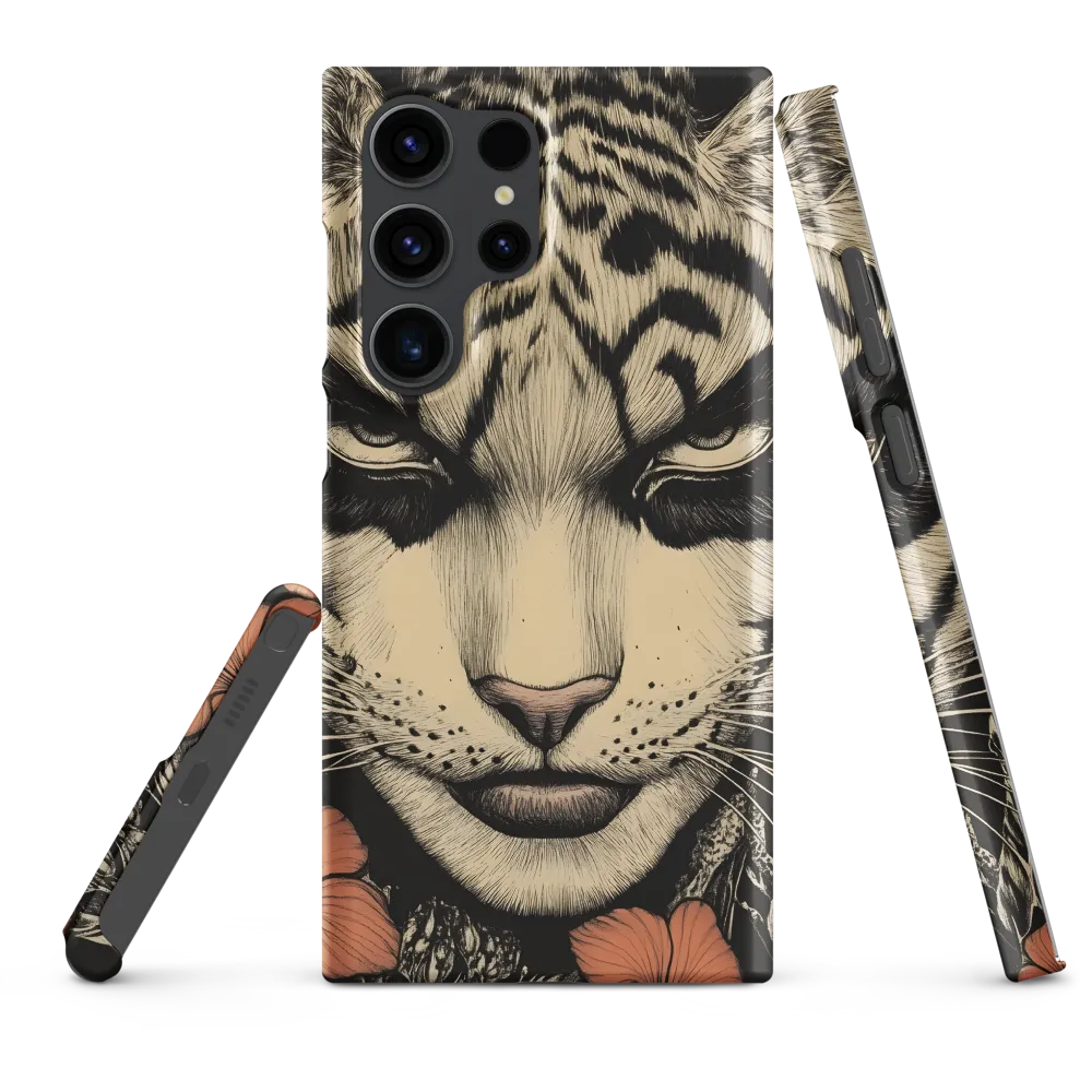Feline Majesty: The Human-Leopard Connection | Phone Case |  S23 Ultra | Snap Case | Matte