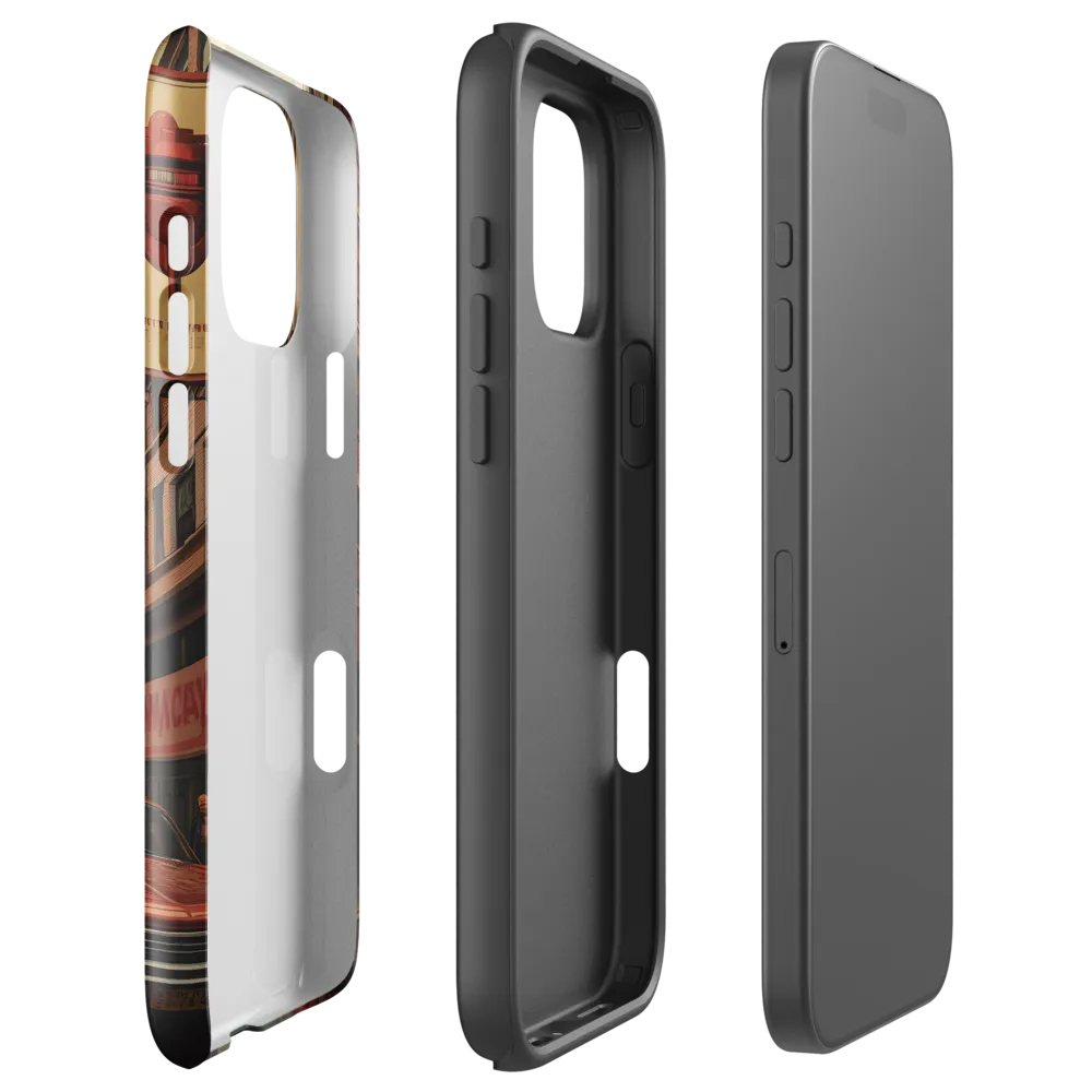 Nostalgic Cityscape: Reflections of a Forgotten Era | Phone Case |  16 Pro Max | Tough Case | Glossy