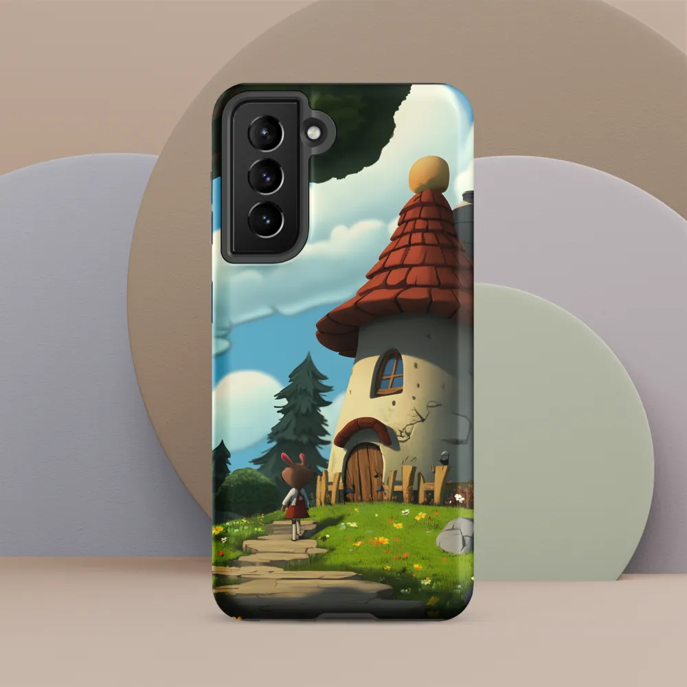 Whimsical Cottage in a Serene Landscape | Phone Case |  S21 | Tough Case | Matte