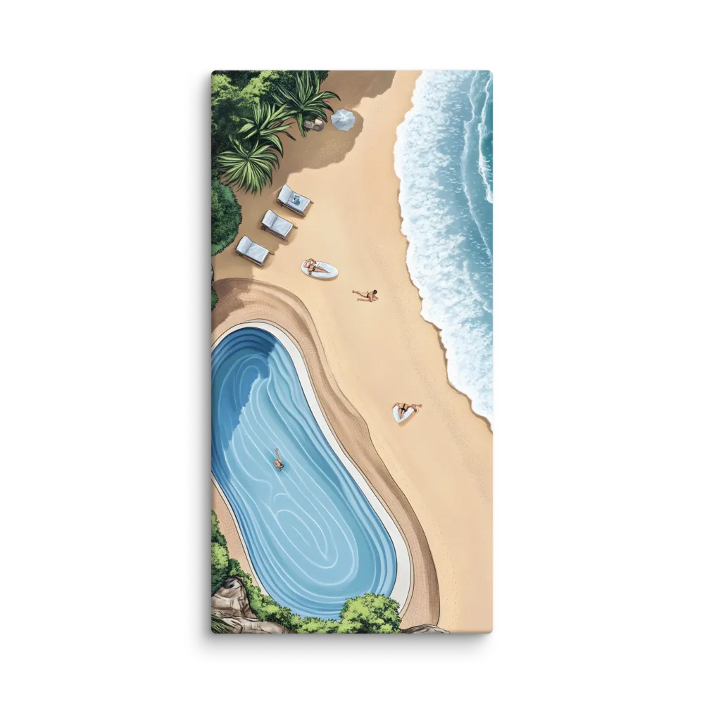 Serenity by the Shore | Canvas | 16″×32″