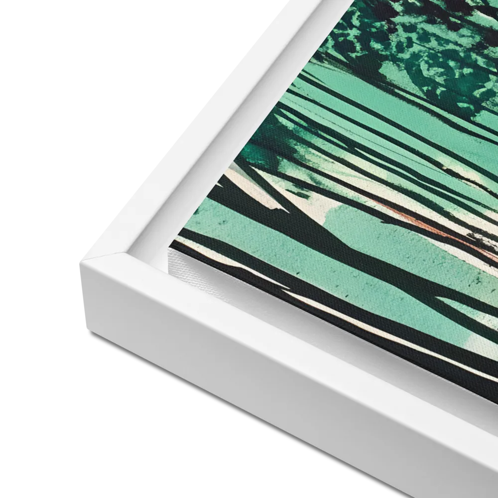 Winding Path Through the Forest | Canvas with White Frame | 16″×20″