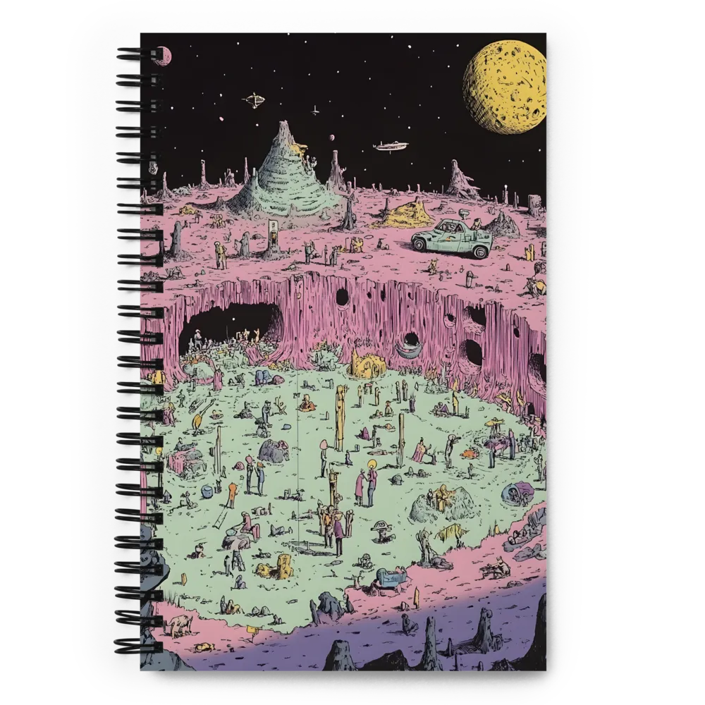 Whispers of an Alien Terrain | Spiral Notebook