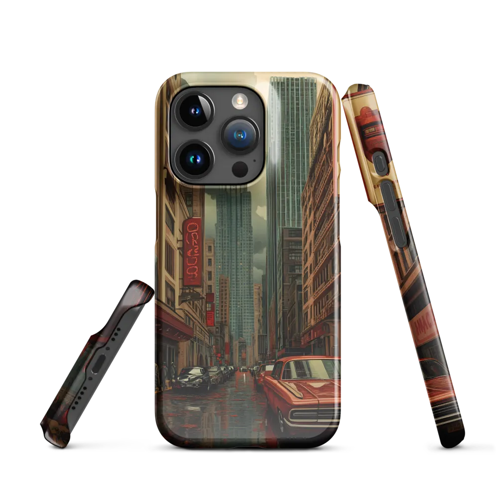 Nostalgic Cityscape: Reflections of a Forgotten Era | Phone Case |  15 Pro | Snap Case | Glossy
