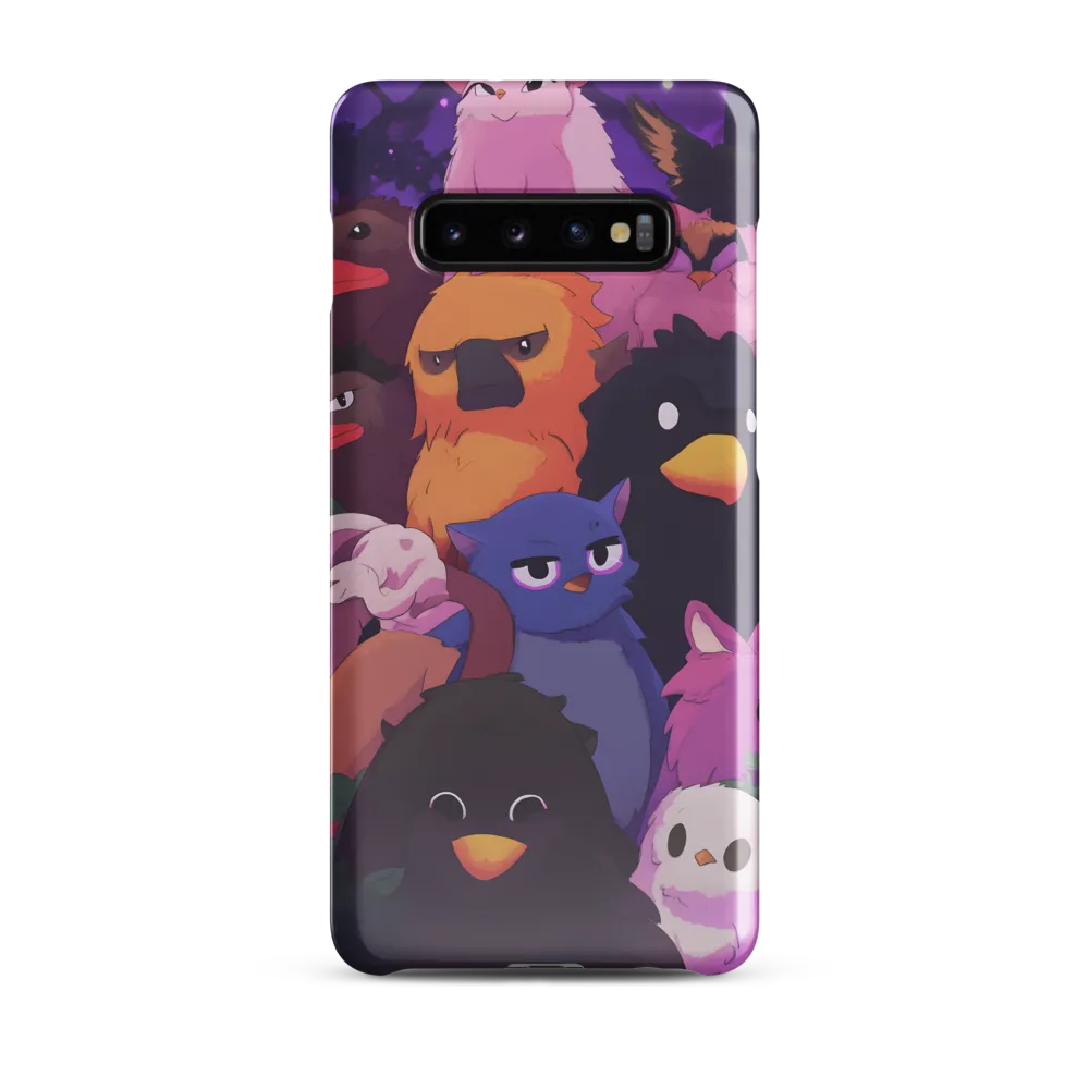 Whimsical Avian Gathering | Phone Case |  S10 Plus | Snap Case | Glossy