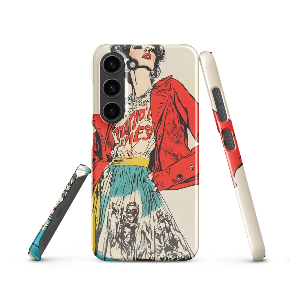 Vibrant Elegance: A Pop Art Fashion Statement