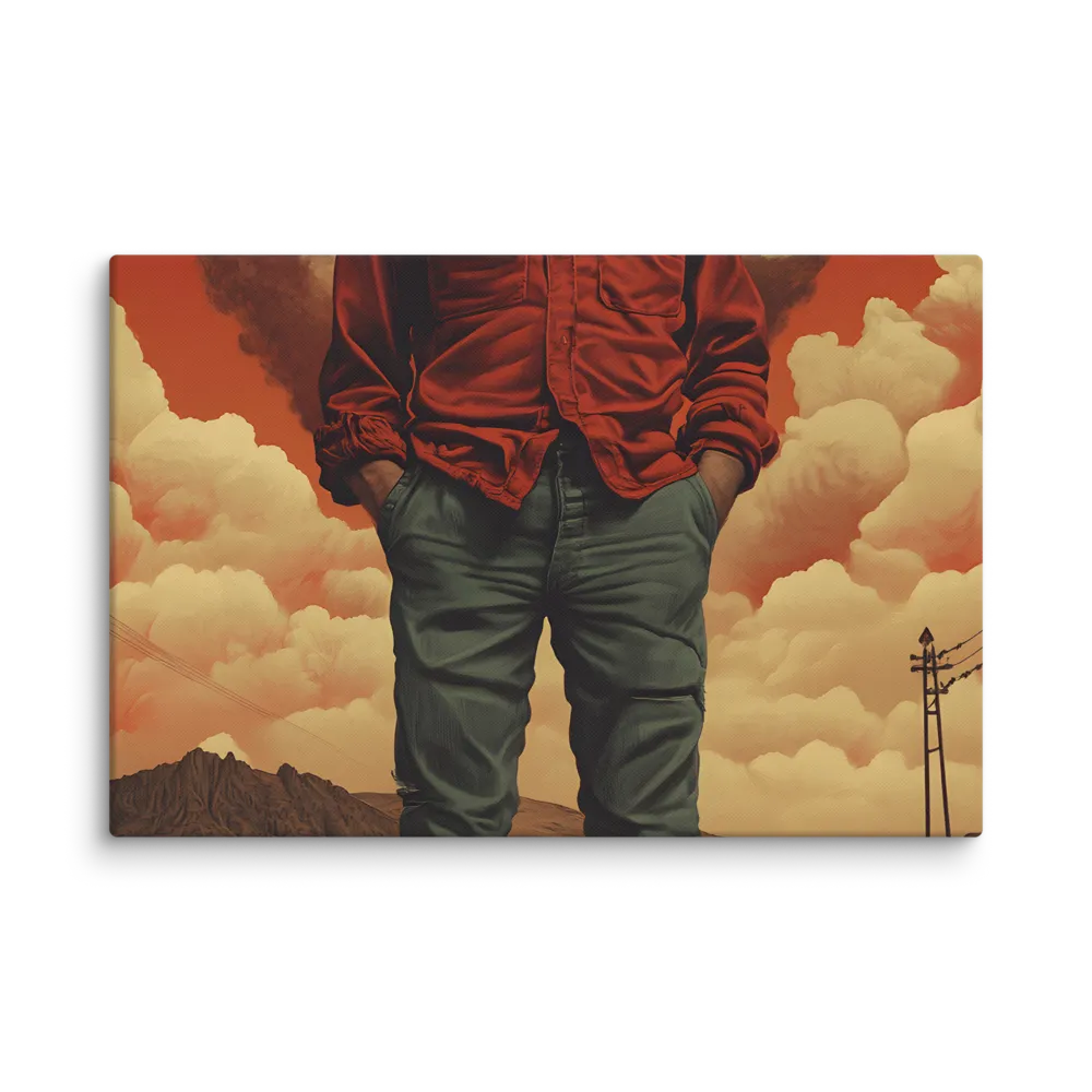 Defiant Spirit in a Surreal Landscape | Canvas | 20″×30″