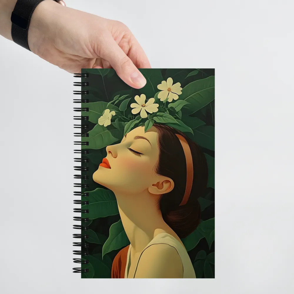 Serenity in Bloom | Spiral Notebook