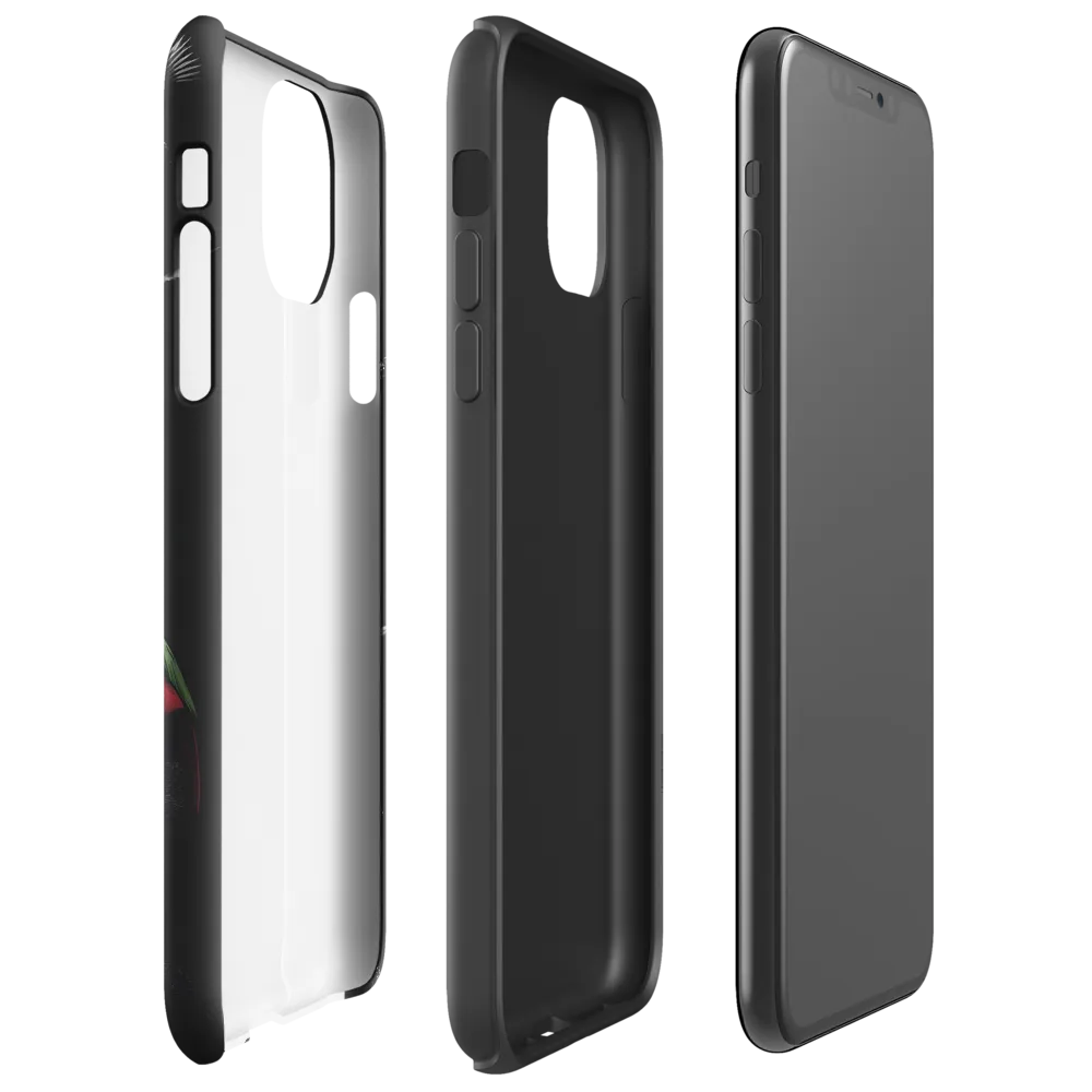 Harmony in Monochrome: A Surreal Assembly of Nature | Phone Case |  11 Pro Max | Tough Case | Glossy