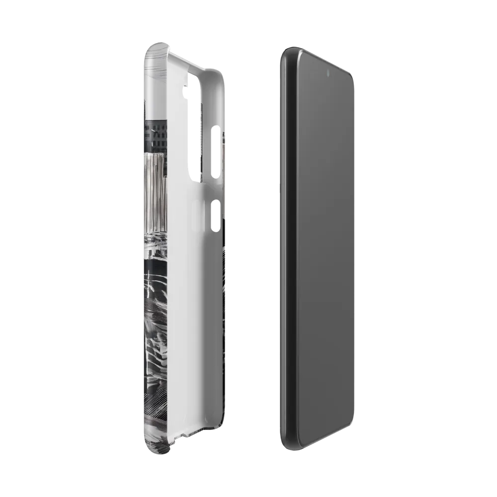 Urban Rhythm in Black and White | Phone Case |  S21 | Snap Case | Matte