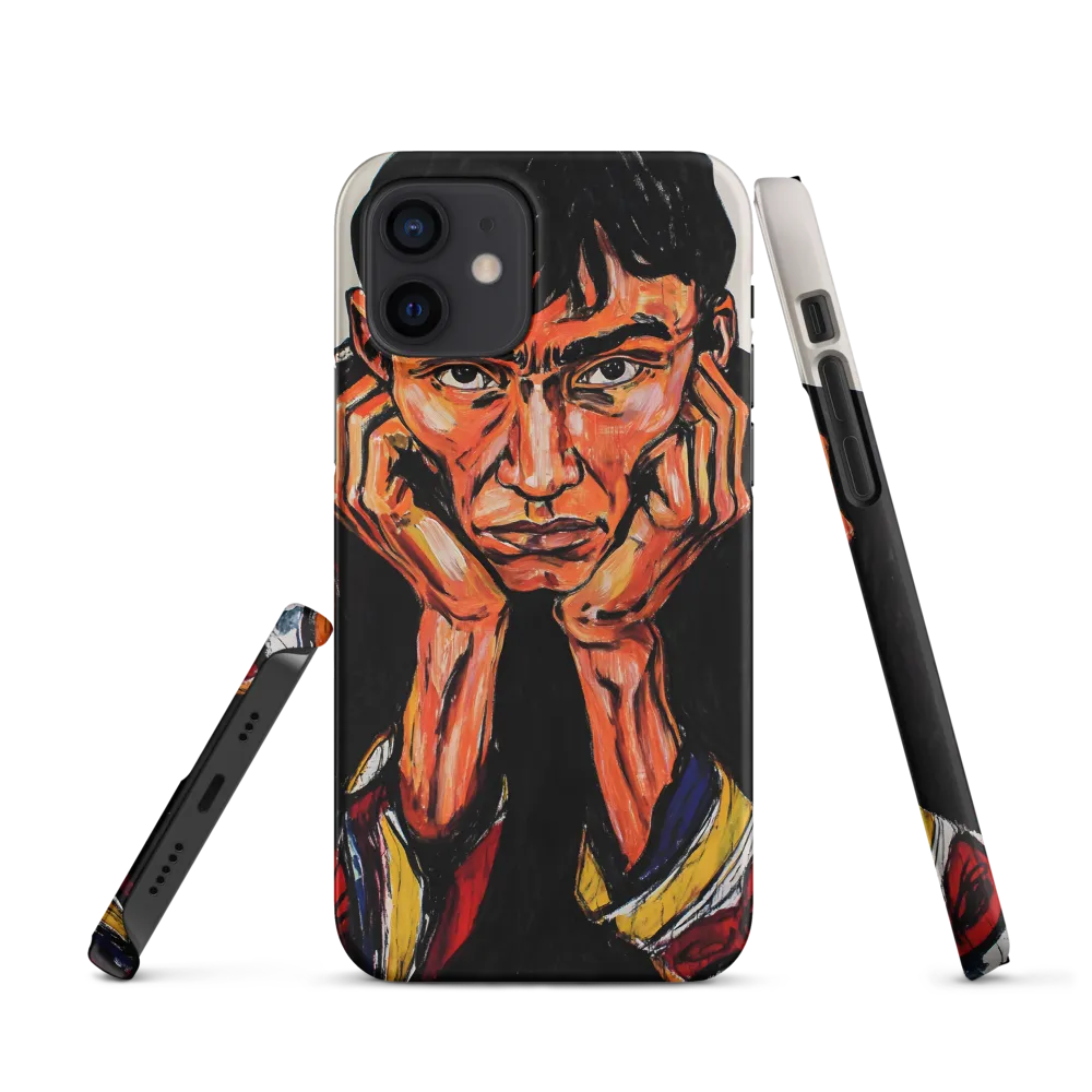 Contemplative Intensity: An Expressionist Portrait