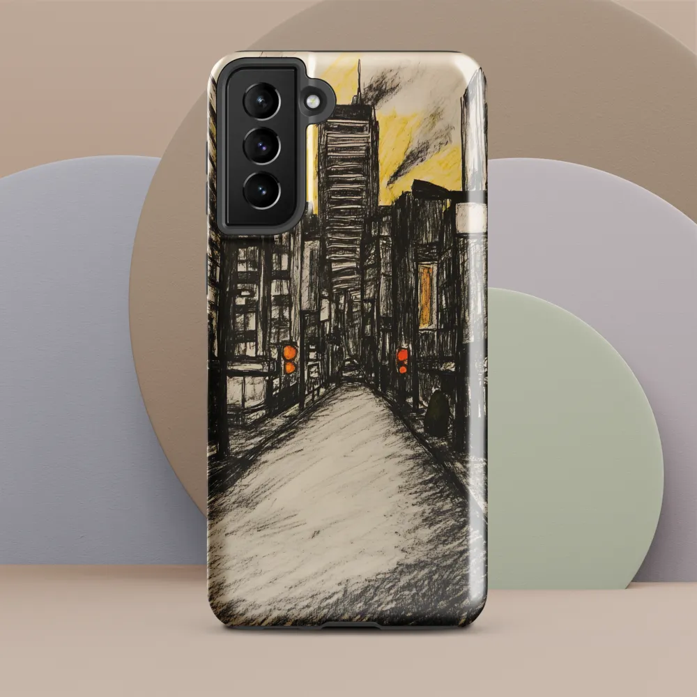 Cityscape of Solitude | Phone Case |  S21 Plus | Tough Case | Glossy