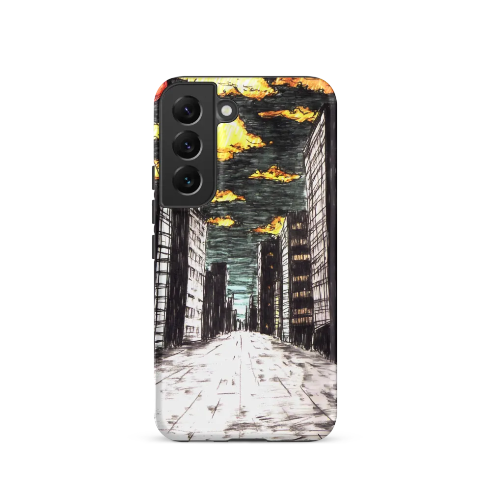 Eclipsed Cityscape | Phone Case |  S22 | Tough Case | Matte