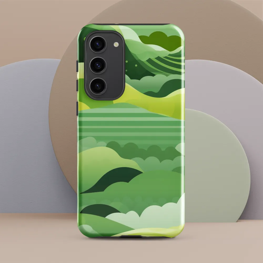 Tranquility in Green Waves