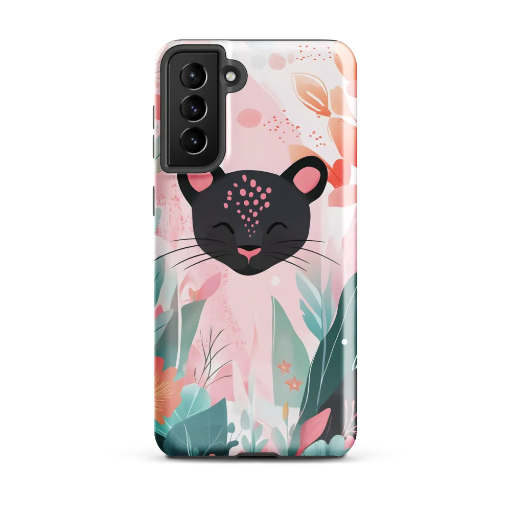 Whimsical Panther in Bloom