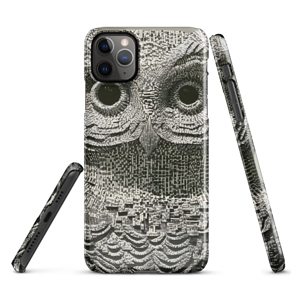 Intricate Owl of Textures | Phone Case |  11 Pro Max | Snap Case | Glossy