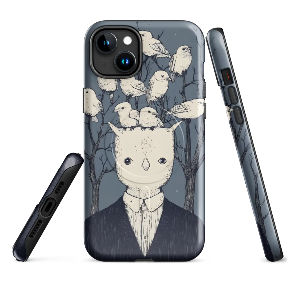Whispers of the Avian Mind | Phone Case |  15 Plus | MagSafe® Tough Case | Glossy