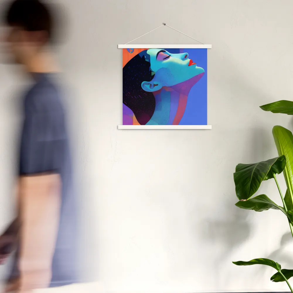Ethereal Reverie | Poster With White Wood Hanger | 18″×18″