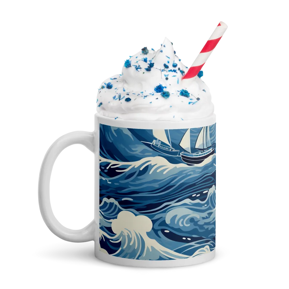 Nautical Dreams: Waves of Adventure | Mugs | Multiple Sizes & Colors