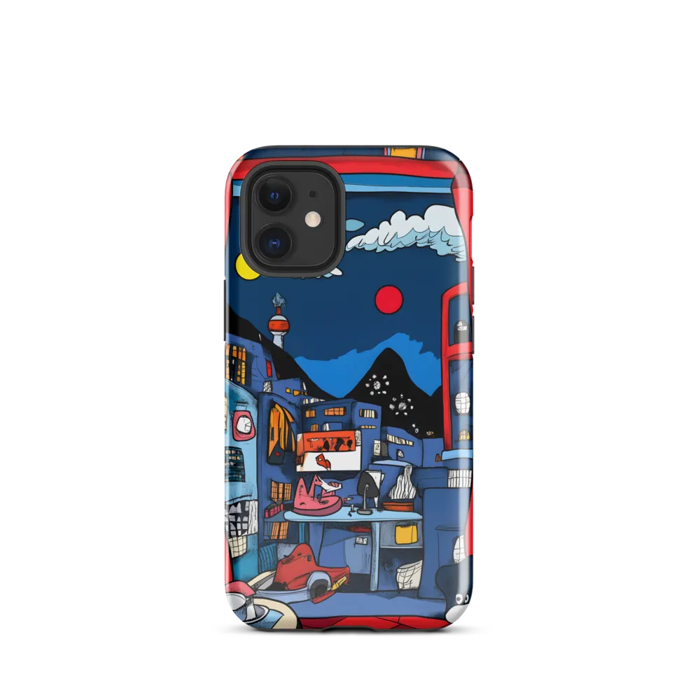 Whimsical Cityscape at Night