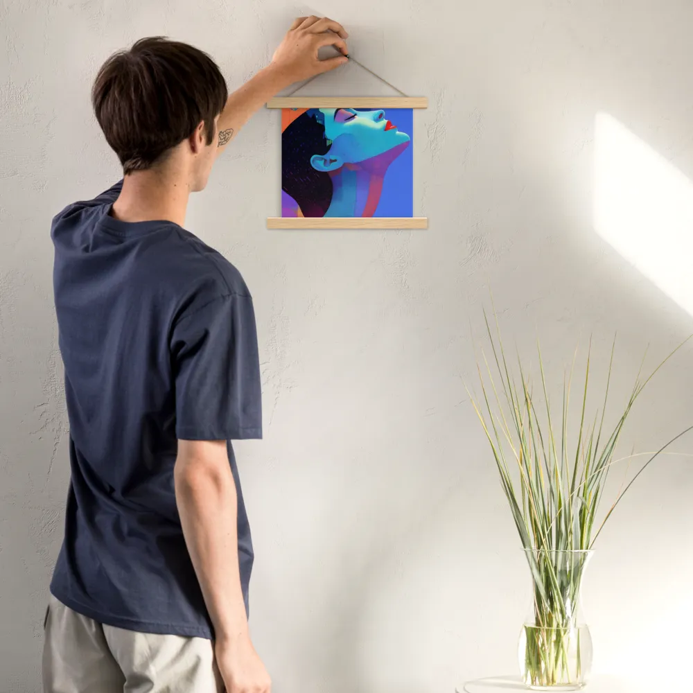 Ethereal Reverie | Poster With Oak Wood Hanger | 10″×10″