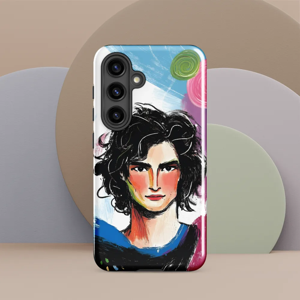 Vibrant Portrait of Youth | Phone Case |  S24 | Tough Case | Glossy
