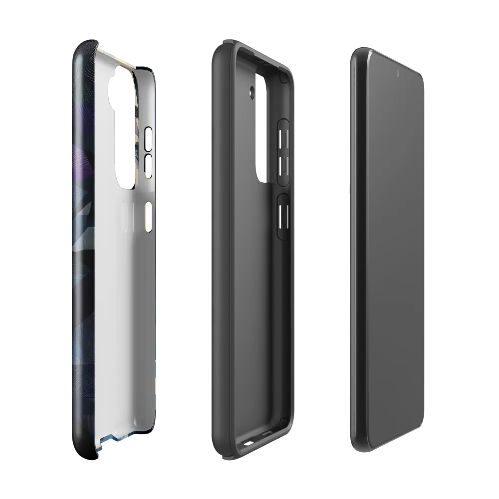 Fragmented Mystery: A Modern Portrait | Phone Case |  S21 | Tough Case | Glossy