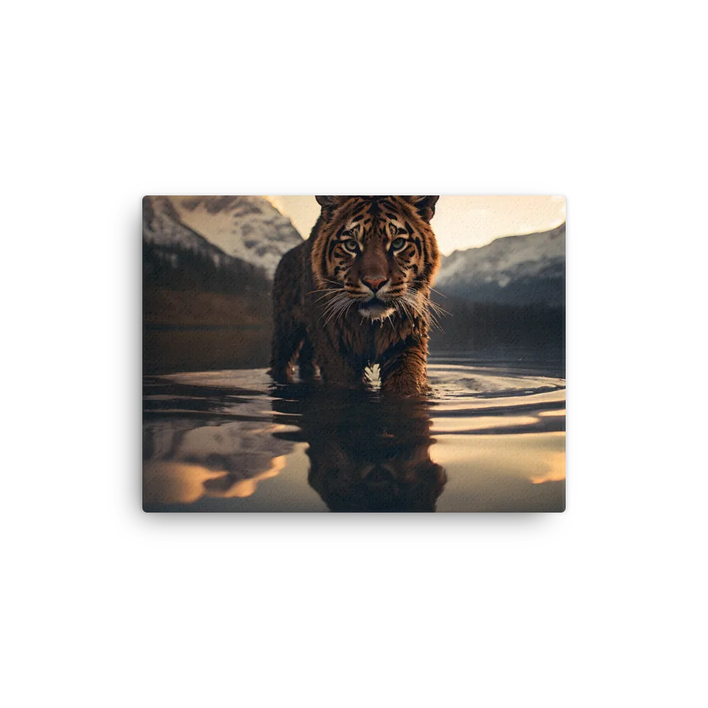 Majestic Reflection: The Tiger's Domain