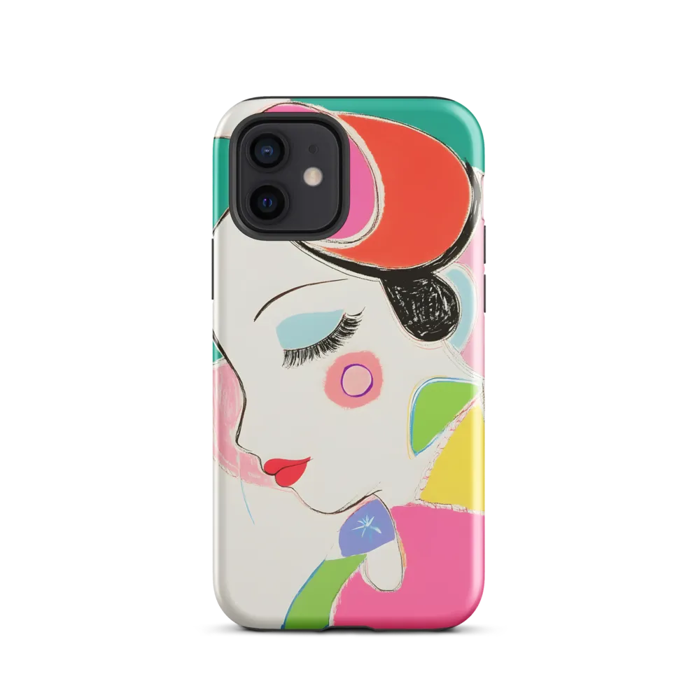 Whimsical Portrait in Colorful Abstraction