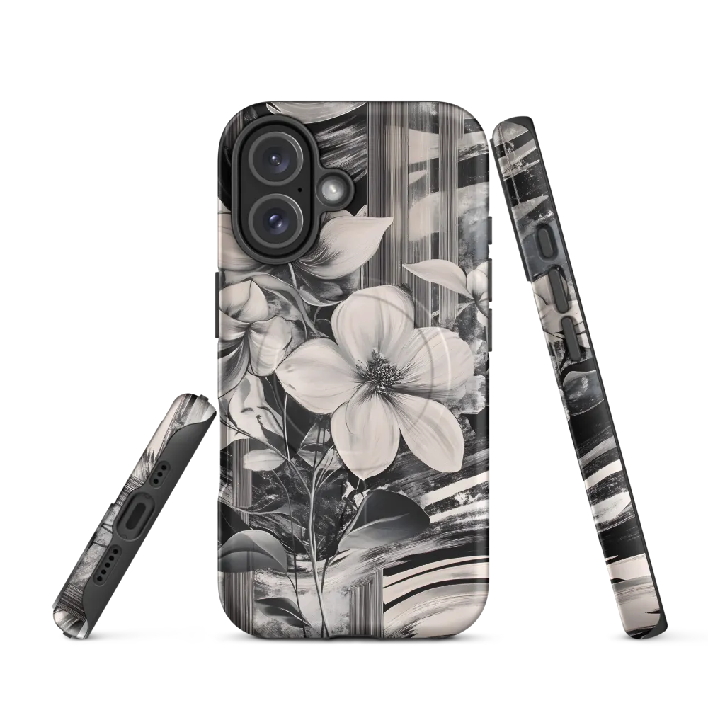 Ethereal Bloom: A Dance of Monochromes