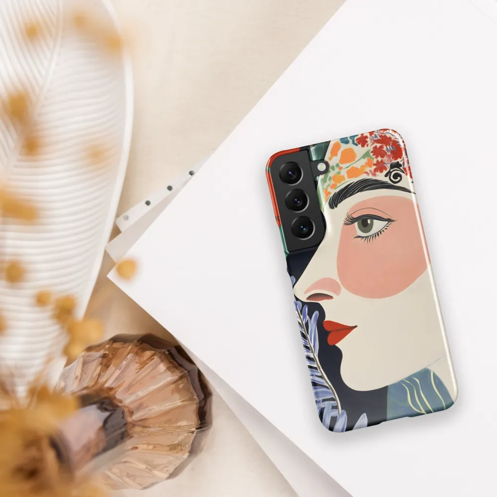 Floral Serenade: A Modern Portrait