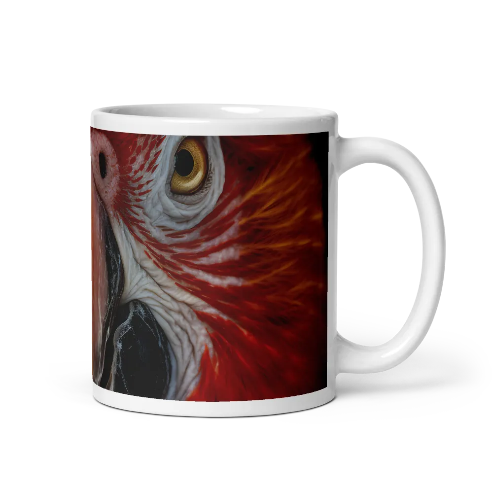 The Fiery Gaze of the Parrot | Mug with White inside | 11 oz