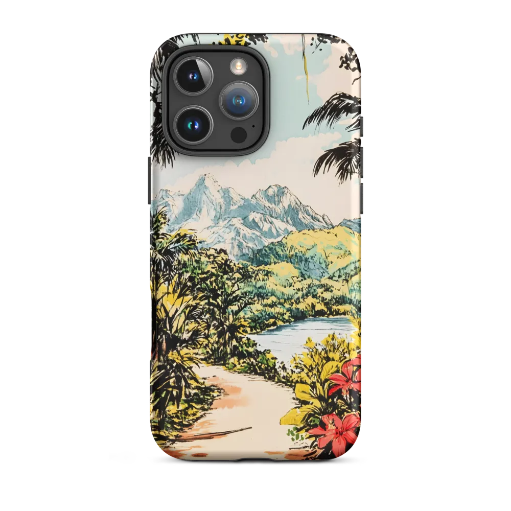 Tropical Serenity | Phone Case |  16 Pro Max | Tough Case | Matte