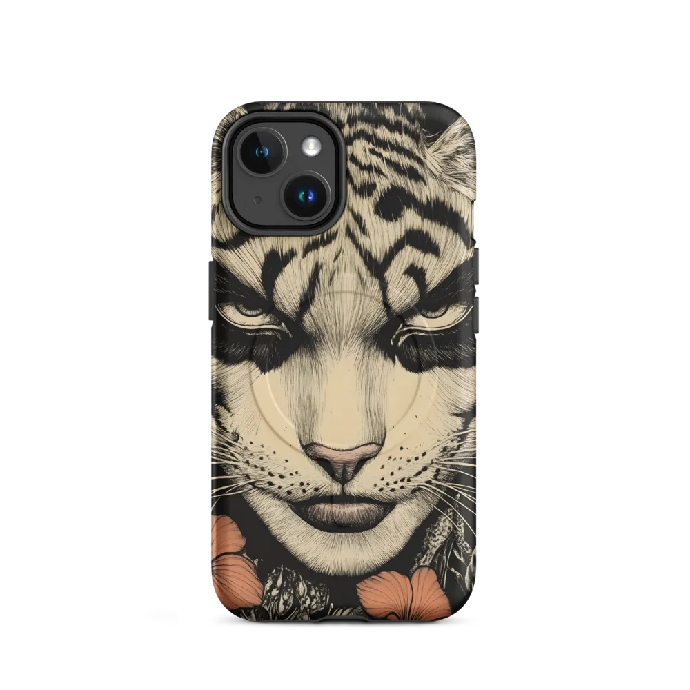 Feline Majesty: The Human-Leopard Connection | Phone Case |  14 | MagSafe® Tough Case | Matte