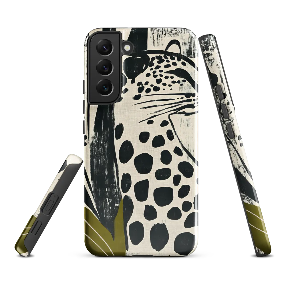 Leopard in Silhouette: A Modern Appeal | Phone Case |  S22 Plus | Tough Case | Glossy